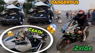 Kyu Or Kese Hui Car ki Asi Halat 🥹  New Car Crash 😱 [upl. by Loredo]