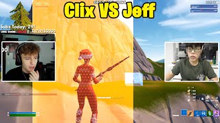 Clix VS Asian Jeff 1v1 TOXIC Realistic PvP [upl. by Araik352]