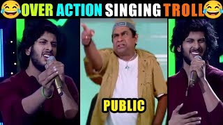 Over action singing 😂 funny meme Troll [upl. by Mollee566]