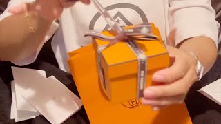 Unboxing H ring from Hermés [upl. by Aissila]