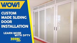 Custom Made Sliding Door Installation  Zone Living  Doors Plus [upl. by Atirma]