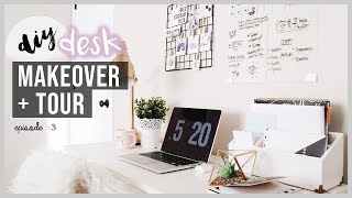 DIY Desk Makeover  Tour [upl. by Aehsal]