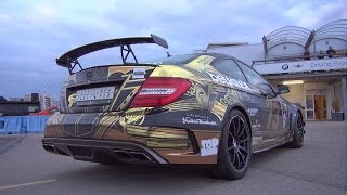 Mercedes C63 AMG Black Series w iPE Exhaust Sound  Start Up LOUD Revs amp More [upl. by Tiffanie]