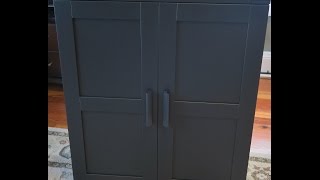 IKEA Brimnes Cabinet with Doors Assembly [upl. by Alliuqal205]