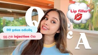 Injection වලින් සුදු වෙන්න 🤫🙈මම කැමතිම එයාට🌹  lip filler 💋 [upl. by Ecirtaed468]