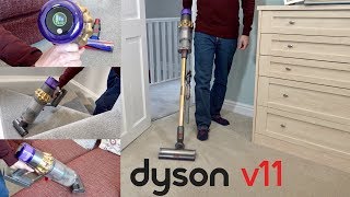 Dyson V11 Cordless Vacuum Whole House Cleaning Demonstration [upl. by Araem281]