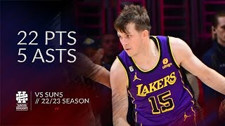 Austin Reaves 22 pts 5 asts vs Suns 2223 season [upl. by Letsirc]