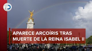 Aparece arcoíris frente al Palacio de Buckingham tras muerte de Reina Isabel ll [upl. by Lavona773]