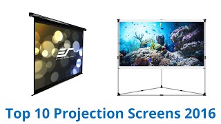 10 Best Projection Screens 2016 [upl. by Sheply39]