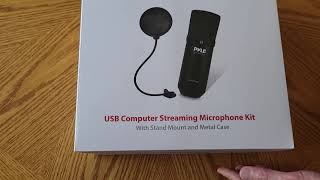 Pyle PDMIKT100 USB Microphone  Unboxing and Setup [upl. by Eceryt]