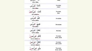 Conjugating Present Tense Verbs in Arabic [upl. by Anires]