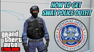 GTA 5 online how to get SWAT Police outfit rare easiest way Tutorial gta 5 noose swat outfit [upl. by Dehsar]