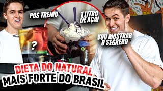 ÍCARO NATURAL MOSTRA SUA DIETA PARA GANHAR MASSA MUSCULAR E FORÇA [upl. by Siraved]