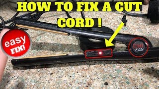 How To Fix A Cut Cord On A Hair Straightener EASY [upl. by Assetniuq739]