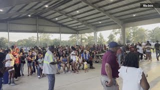 Friends and family gather in Kirbyville to remember a man drowned while swimming near Burkeville [upl. by Oniger]