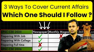 Current Affairs Strategy For UPSC 2025  Newspaper vs Monthly Magazine vs PT365 by Sid Bhaiya [upl. by Kirima]