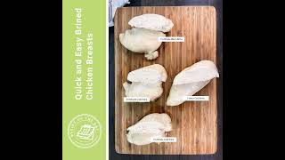 Quick and Easy Brined Chicken Breasts [upl. by Aissatsan]