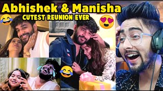 Abhishek amp Manisha Abhisha Reunion Cutest Moments  Chanpreet Chahal [upl. by Amihsat872]