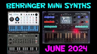 Behringer Mini Micro Synths update June 2024 [upl. by Nirre557]