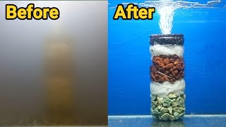 Aerator biofoam filter DIY  Aquarium filter DIY [upl. by Derrick]