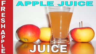 How to make fresh Apple Juice  Homemade Apple JuiceHomeCooking22 [upl. by Taveda]