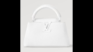 Louis Vuitton Capucines EastWest Mini M23956 Optic White [upl. by Katinka]