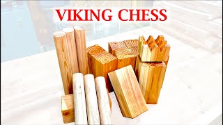 Make Your Own Kubb Viking Chess from Scratch [upl. by Inalaek]