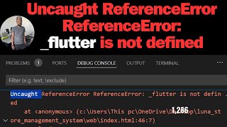 Uncaught ReferenceError ReferenceError flutter is not defined Uncaught [upl. by Worsham]