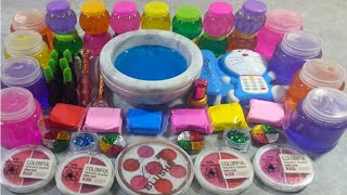 Satisfying video mixing cocomo 🎂 🍠 💅 💄 eyeshadow in to glossy slime to make 🌈 slime SunnyAsmrD [upl. by Derward]