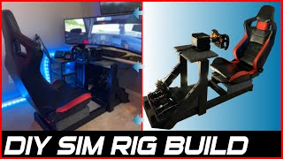 How to make a cheap DIY Sim Racing Rig for use with a desk or console setup [upl. by Nonahs380]