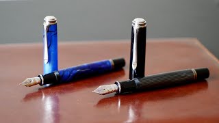 Pelikan M805 vs M1005  Fountain Pen Comparison [upl. by Nyrret604]