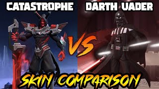 ARGUS DARTH VADER STAR WARS LIMITED SKIN EFFECTS VS CATASTROPHE SKIN  MLBB SKIN COMPARISON SERIES [upl. by Yhprum]