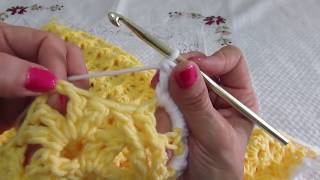 Cómo tejer Mantita para Bebé Vainilla a crochet abanicos 😍😍 Paso a Paso [upl. by Elenore]