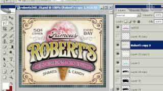 Photoshop fades amp line effects for lettering [upl. by Freed931]