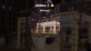 Christmas in Montreal 1🧑‍🎄 christmas montreal montrealdowntown trendingshorts holiday canada [upl. by Ennovi]