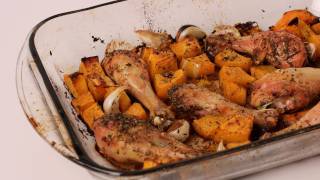 Butternut Squash and Chicken Bake  Recipe by Laura Vitale  Laura in the Kitchen Ep 254 [upl. by Nellaf]