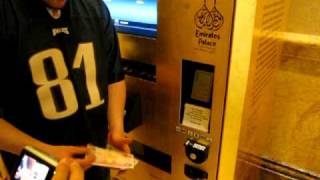 Buying gold in a vending machine in Abu Dhabi at Emirates palace [upl. by Zzaj]