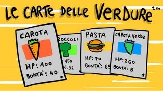 PUBBLICITÀ GIOCO DI CARTE COLLEZIONABILI DELLE VERDURE [upl. by Enilecram]