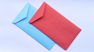 How To Make Official Envelope Full Tutorial  Envelope Making Ideas With glue and scissor At Home [upl. by Nakre]