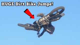 HUGE Dirt Bike Free Ride Jumps  Buttery Vlogs Ep199 [upl. by Ahswat]