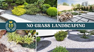 10 Low maintenance Landscaping ideas Without Grass ✅ No Grass Landscaping 👌 [upl. by Gian]