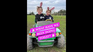 Beginning of our Easter Fun easter pony vlog horse equestrian kidsfun egghunt2024 twins [upl. by Jermain]