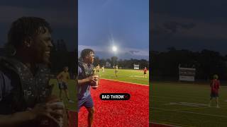 Bad vs Good throw👀 football nfl ncaa madden sports quarterback highschoolfootball [upl. by Nue]