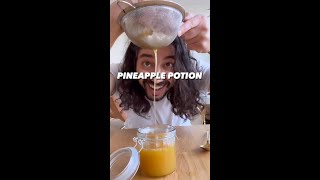 Pineapple Potion  What to Do with Overly Ripe Pineapples  creative explained [upl. by Artemis105]