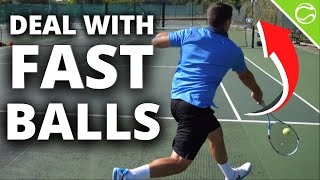 How To Handle Fast Balls In Tennis  Tennis Lesson [upl. by Chaing]