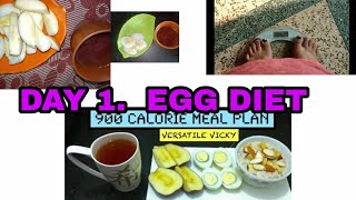 TRYING EGG DIET BY VERSATILE VICKY  DAY 1900 CALORIES DIET PLAN VERSATILEVICKY VICKYPEDIA EGG [upl. by Leahsim78]