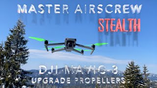 DJI Mavic 3 Stealth Propellers by Master Airscrew [upl. by Stillas224]