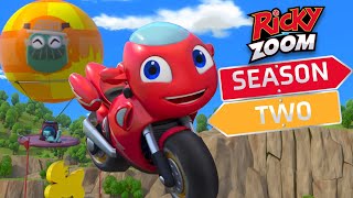 Amazing Helpers ⚡️ Season Two ⚡️ Motorcycle Cartoon  Ricky Zoom  Cartoons For Kids [upl. by Ralyks]