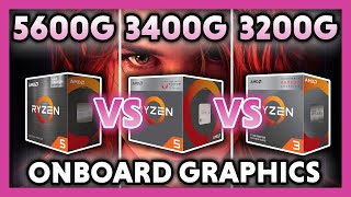 AMD Ryzen 5600G vs 3400G vs 3200G Benchmark [upl. by Arbe]