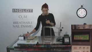 INGLOT O2M Nail Enamel Water Permeability Proven in a Lab Test [upl. by Allekram]